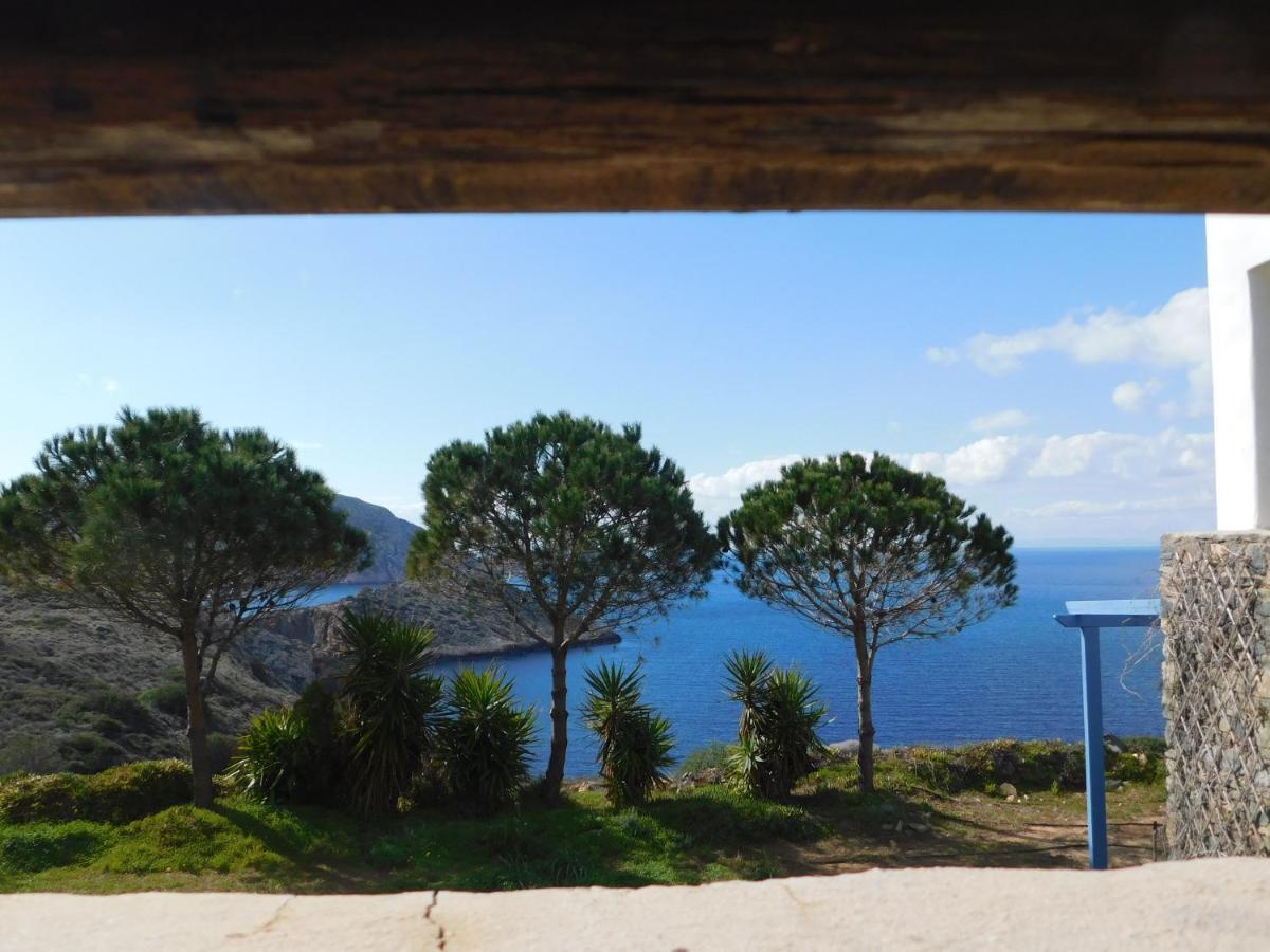 C & C _ Cycladic House With Endless Sea View Vila Hermópolis Exterior foto