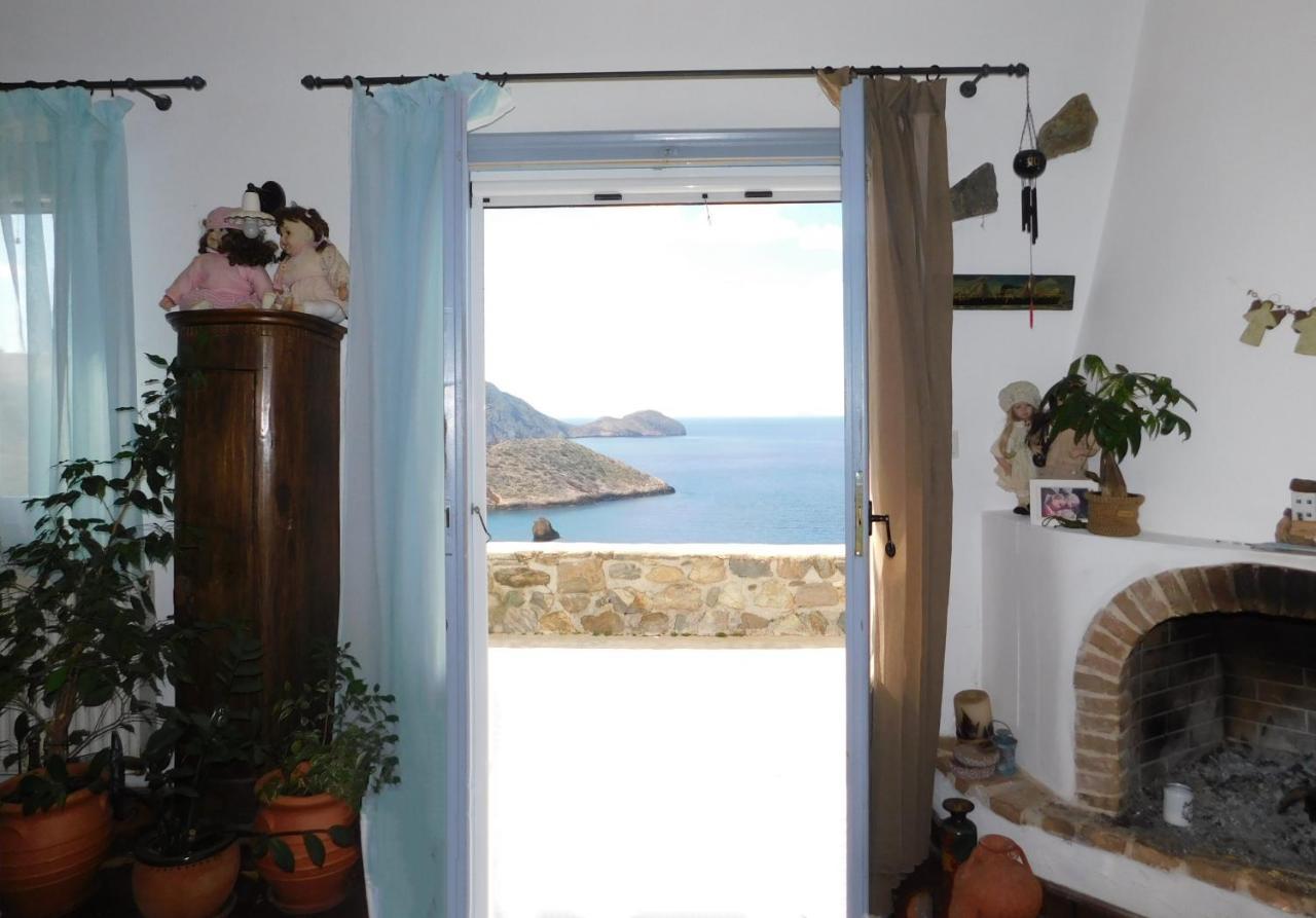 C & C _ Cycladic House With Endless Sea View Vila Hermópolis Exterior foto