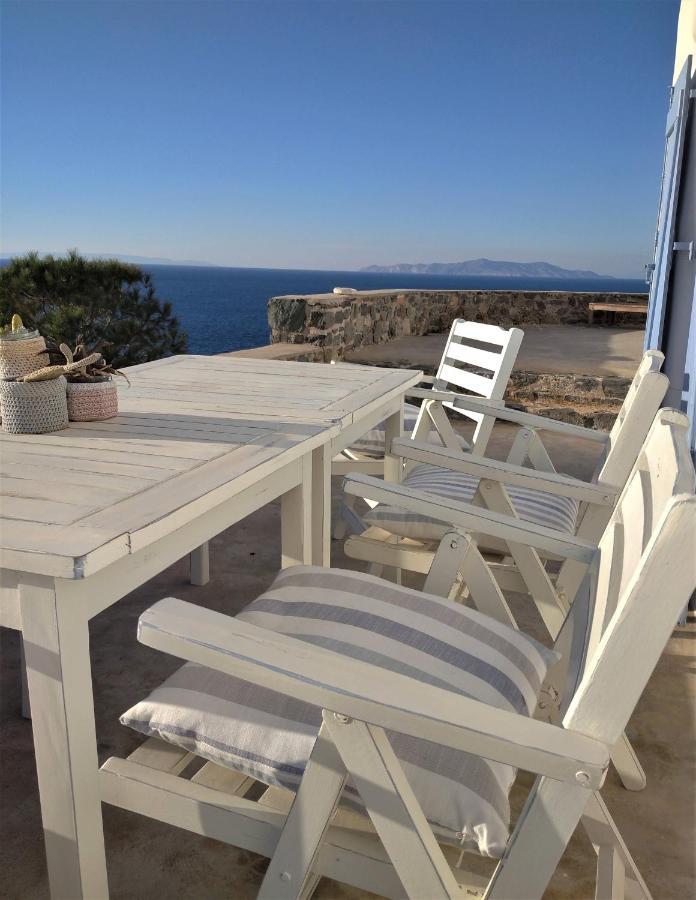 C & C _ Cycladic House With Endless Sea View Vila Hermópolis Exterior foto