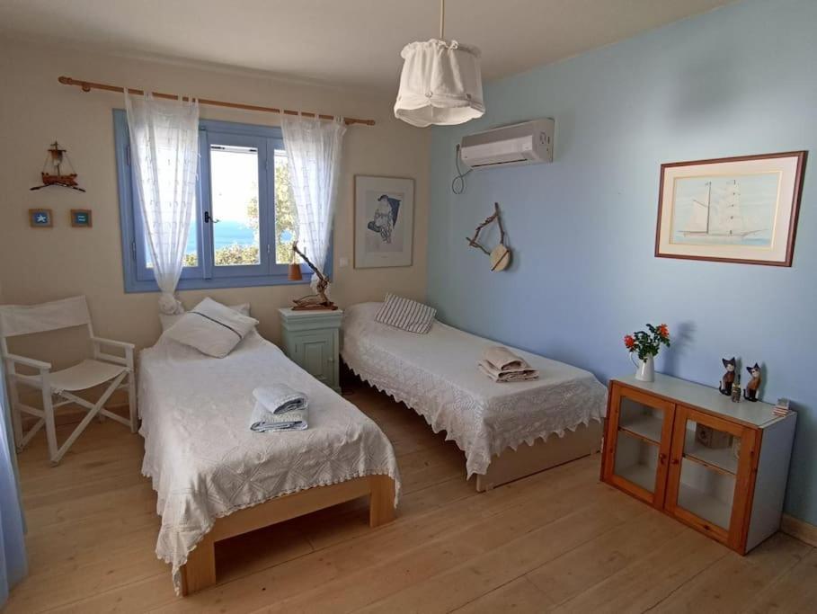 C & C _ Cycladic House With Endless Sea View Vila Hermópolis Exterior foto